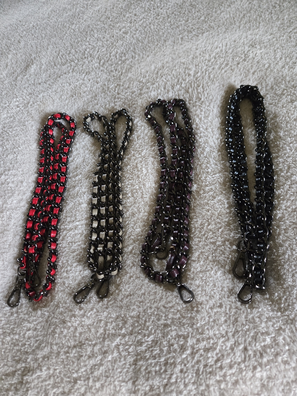 Lug Vegan Leather Interchangeable Purse/Bag Chain Straps (Set Of 4)